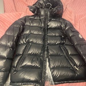 Black Moncler Bubble Coat Size 14